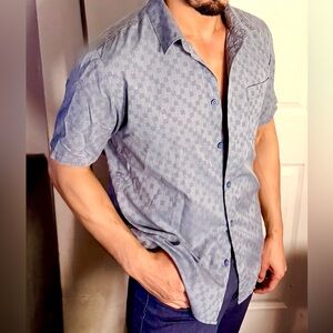 Vans Light Blue Checkered Casual Shirt